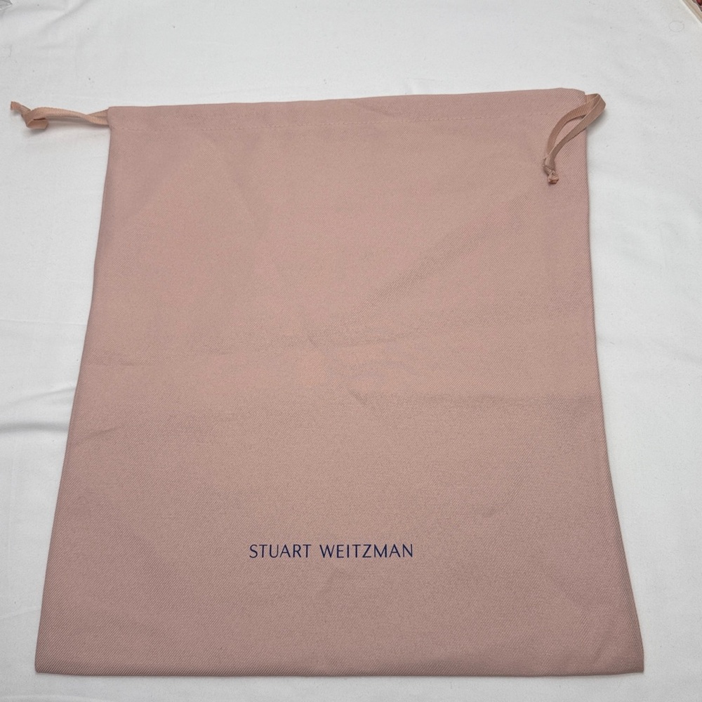 Stuart Weitzman Pink Drawstring Dust Bag